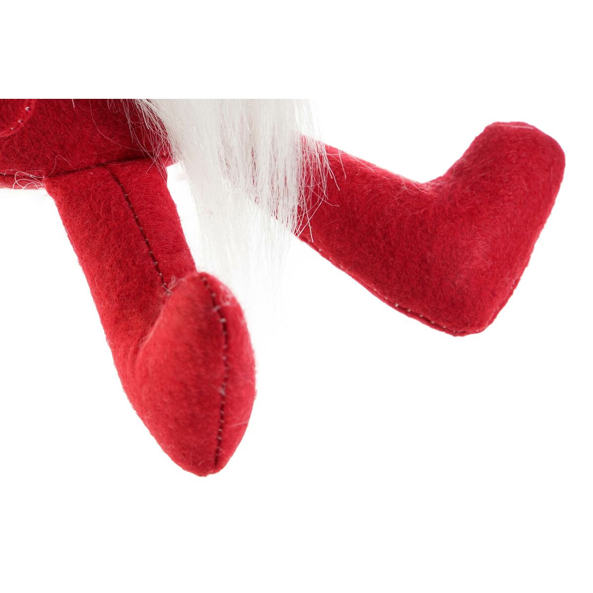 Adorno Natalício DKD Home Decor Branco Vermelho Gnomo 10 x 10 x 40 cm (2 Unidades)