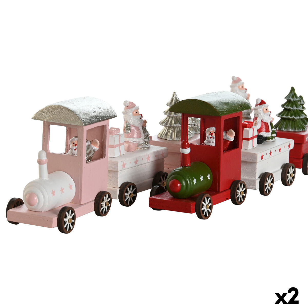 DKD Home Decor Christmas Ornament, Red Green, 35.5 x 5 x 8.8 cm (2 Units)