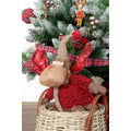 Christmas Ornament DKD Home Decor Red Gray Reindeer 27 x 19 x 32 cm (2 Units)