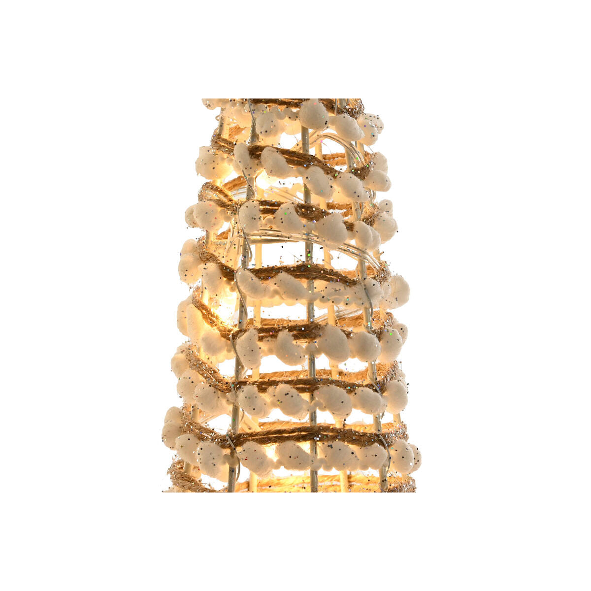 Christmas Ornament DKD Home Decor White Gold Natural 20 x 20 x 80 cm (3 Pieces)