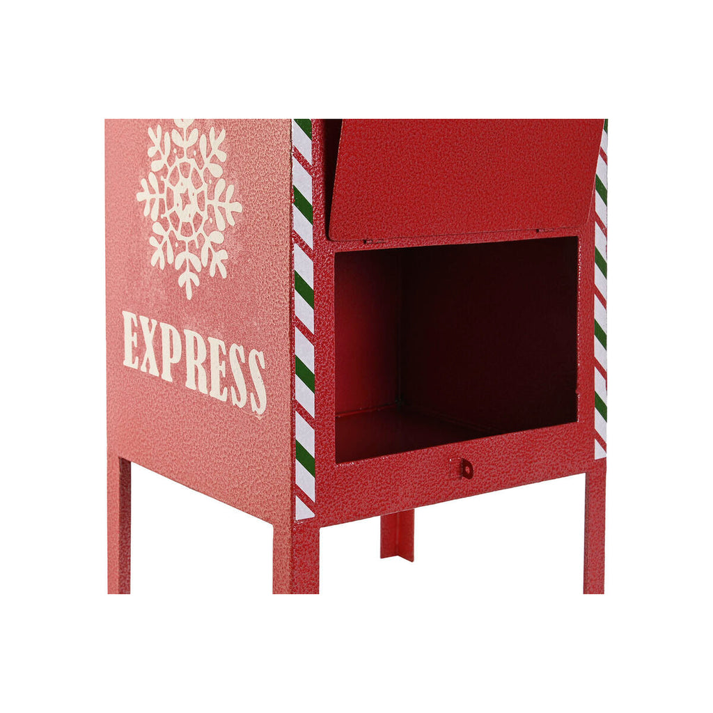 DKD Home Decor Christmas Ornament, Yellow, White, Black, Red, Mailbox, 28.5 x 26.5 x 52 cm