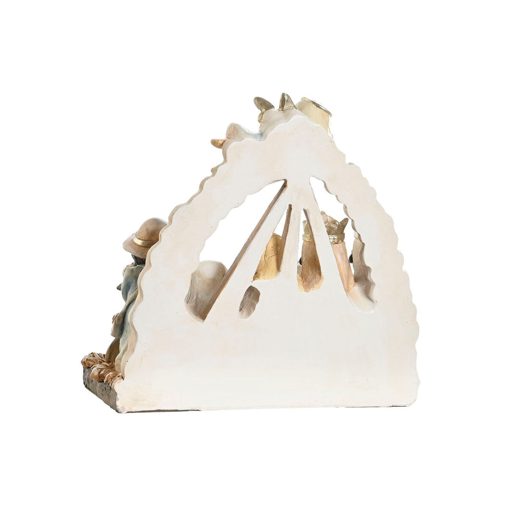 DKD Home Decor Christmas Nativity Scene, Blue, White, Brown, Resin, 23.5 x 8 x 20.5 cm (2 Units)