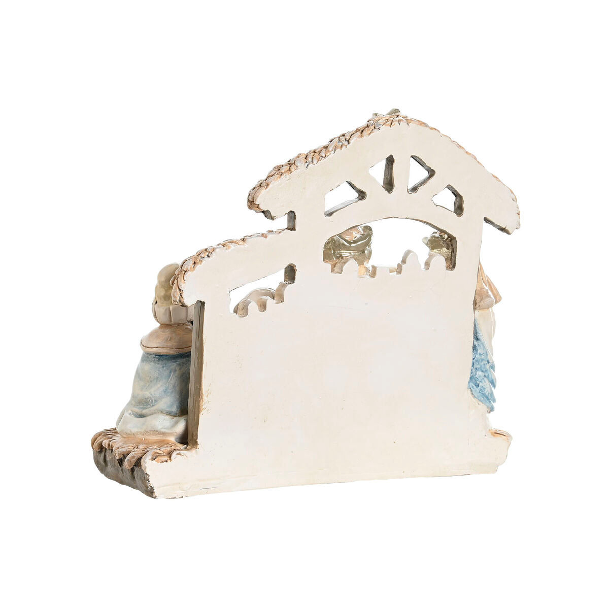 DKD Home Decor Christmas Nativity Scene, Blue, White, Brown, Resin, 20 x 7 x 17.5 cm (2 Units)