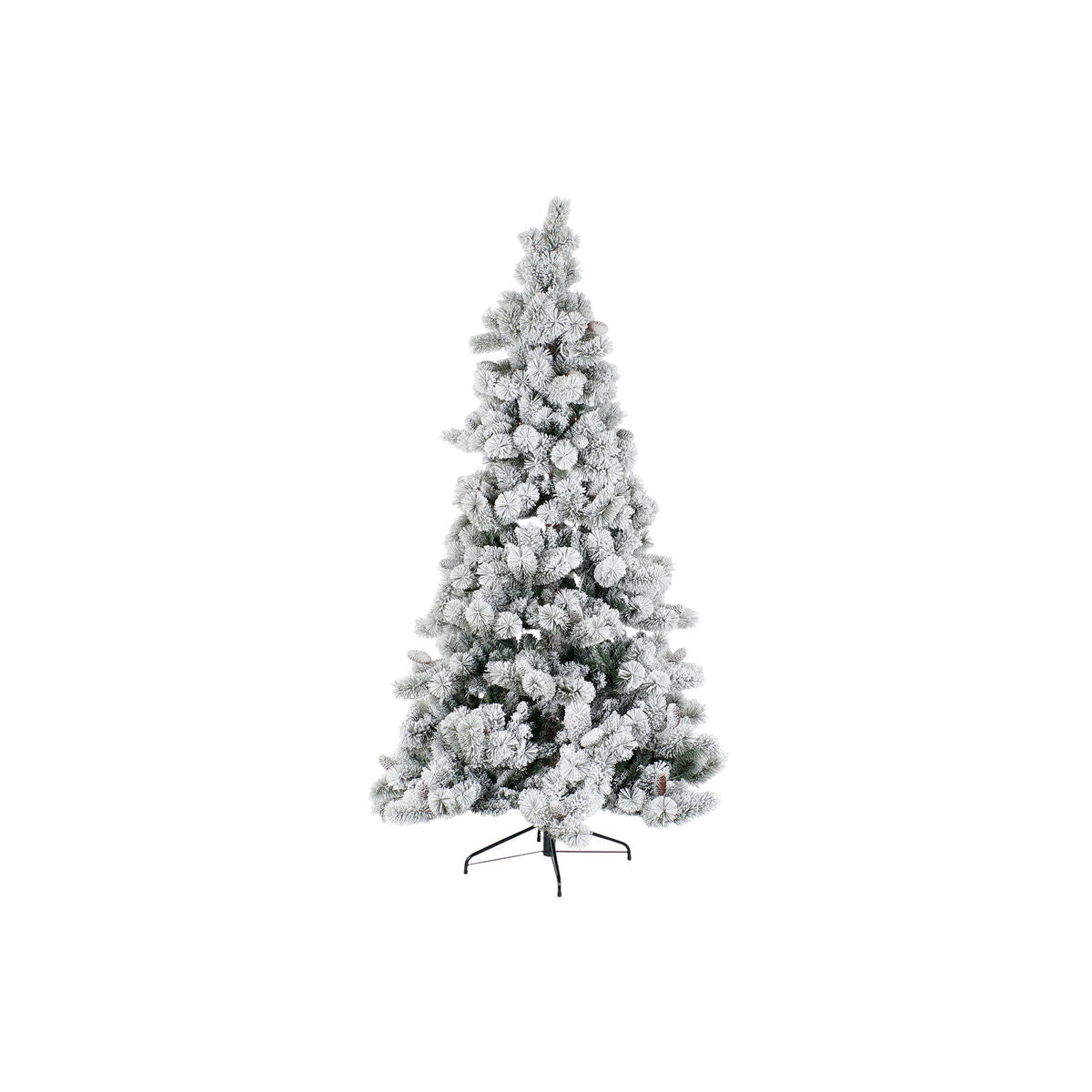 Árvore de Natal DKD Home Decor Branco Verde Polietileno Nevado 140 x 140 x 210 cm