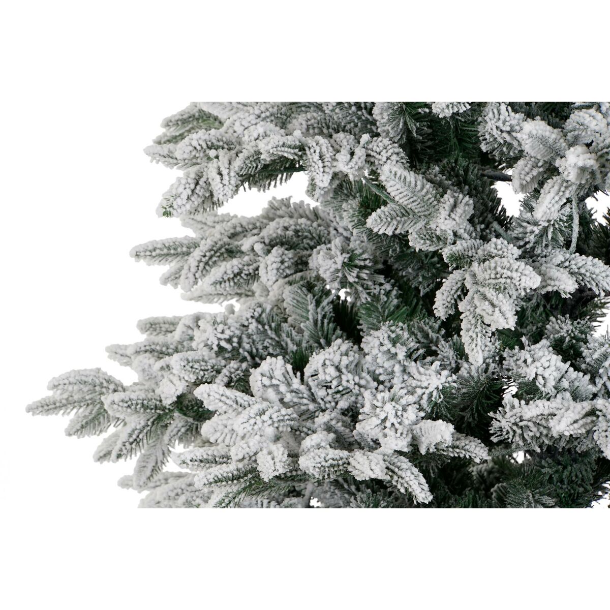 Árvore de Natal DKD Home Decor Branco Verde Polietileno Nevado 140 x 140 x 210 cm