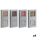 Velas DKD Home Decor, Dos Colores, 2 x 2 x 18,5 cm (4 Piezas) (4 Unidades)