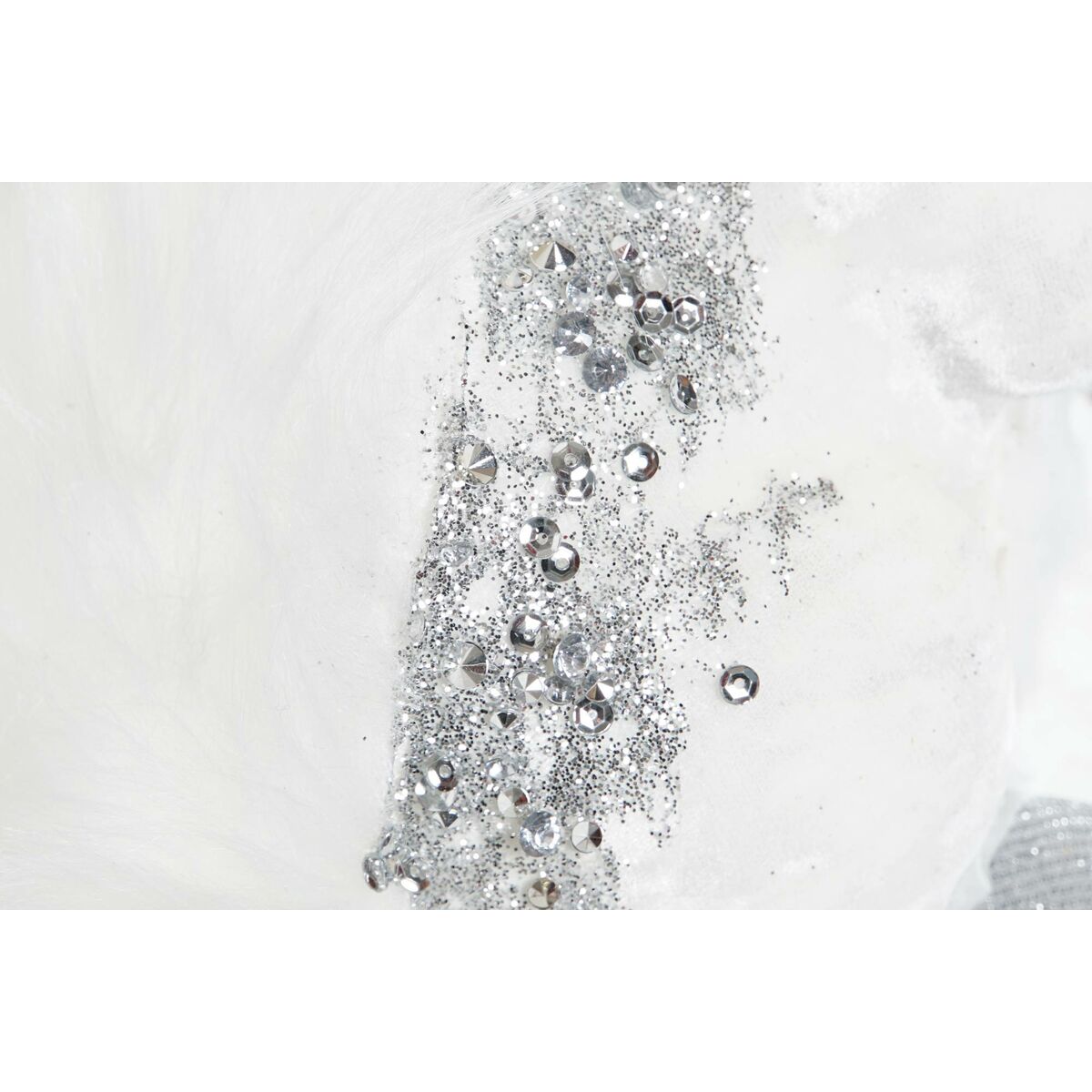 DKD Home Decor Christmas Ornament, White Squirrel, 22 x 11 x 22 cm (2 Units)