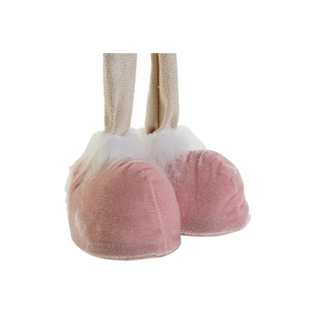 Christmas Ornament DKD Home Decor White Brown Pink Reindeer 17 x 12 x 66 cm (2 Units)