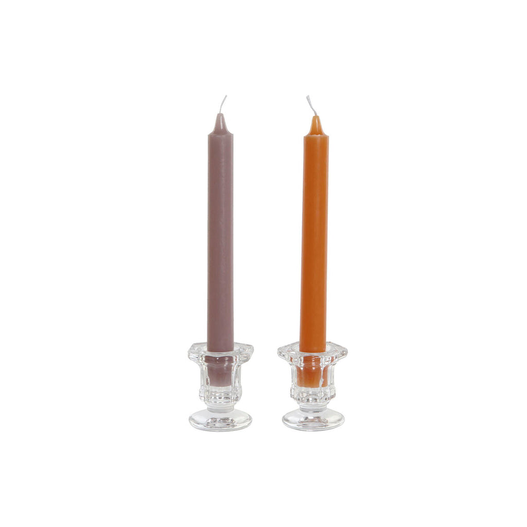 Velas DKD Home Decor Cinzento Laranja Natal 2 x 2 x 20 cm (4 Peças) (2 Unidades)