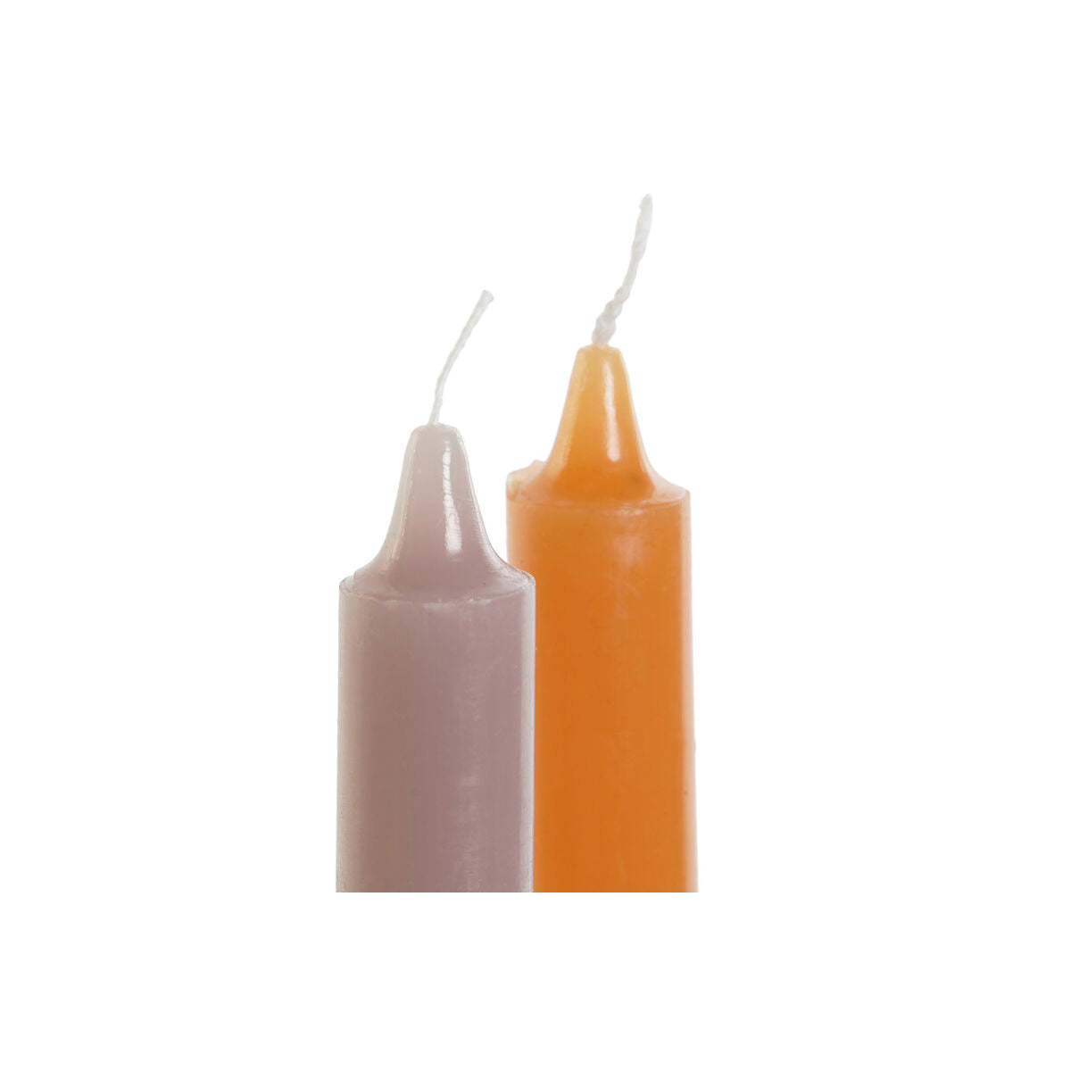 Velas DKD Home Decor Cinzento Laranja Natal 2 x 2 x 20 cm (4 Peças) (2 Unidades)