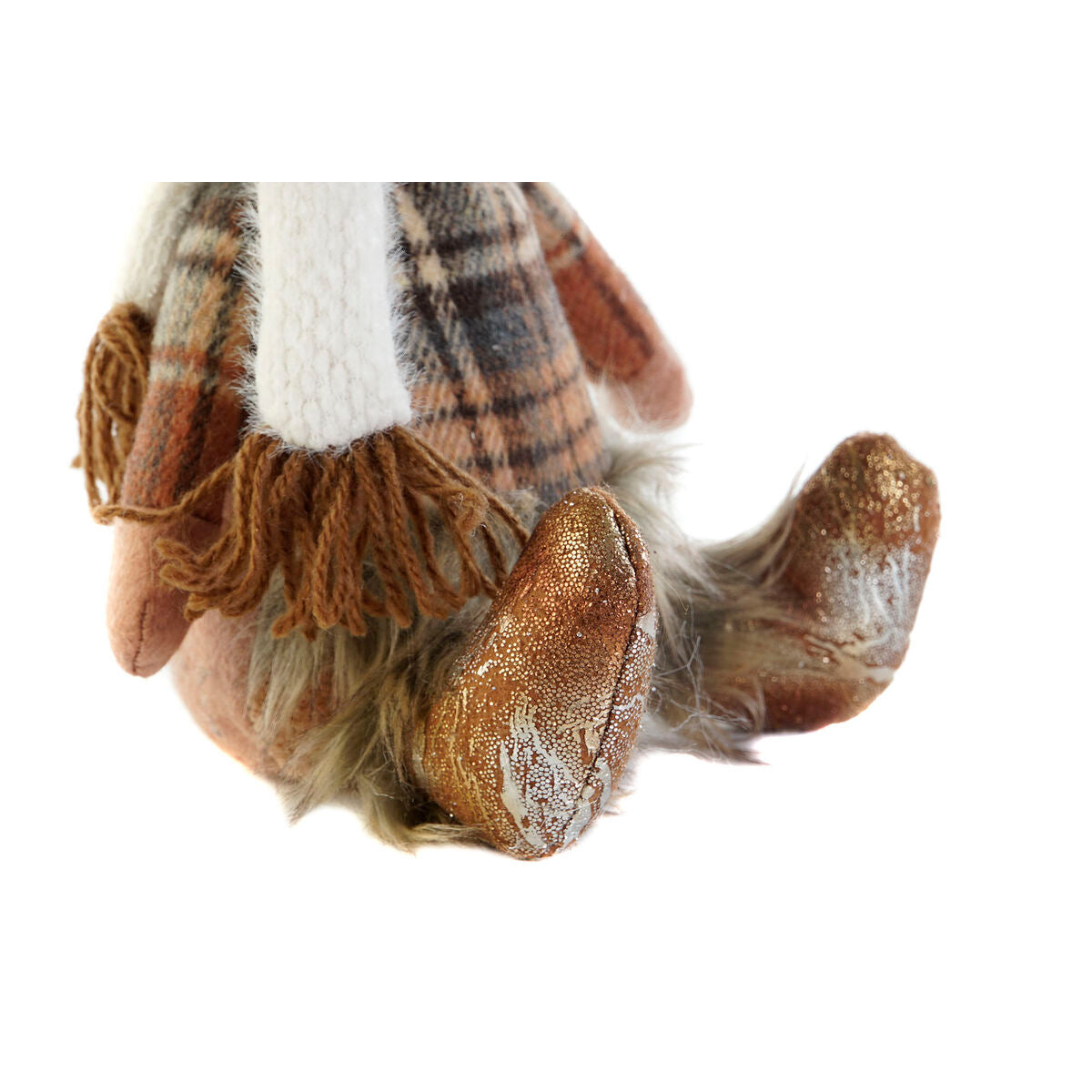 Christmas Ornament DKD Home Decor Brown Reindeer 13 x 12 x 25 cm (2 Units)