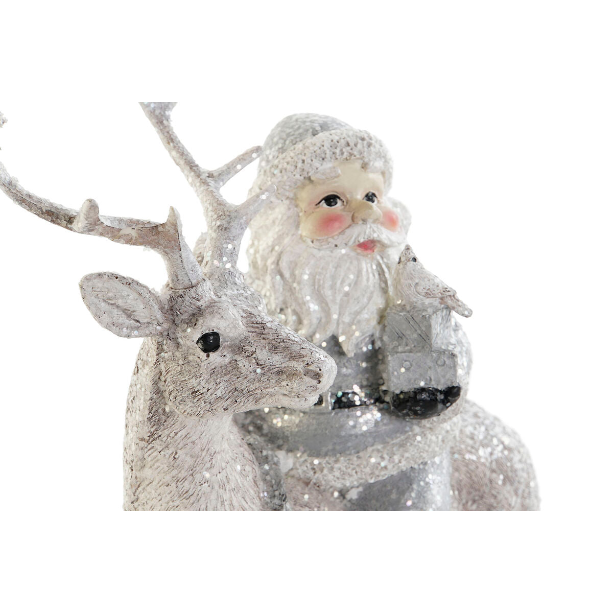 Christmas Ornament DKD Home Decor Multicolor Reindeer 17.5 x 9 x 23 cm (2 Units)