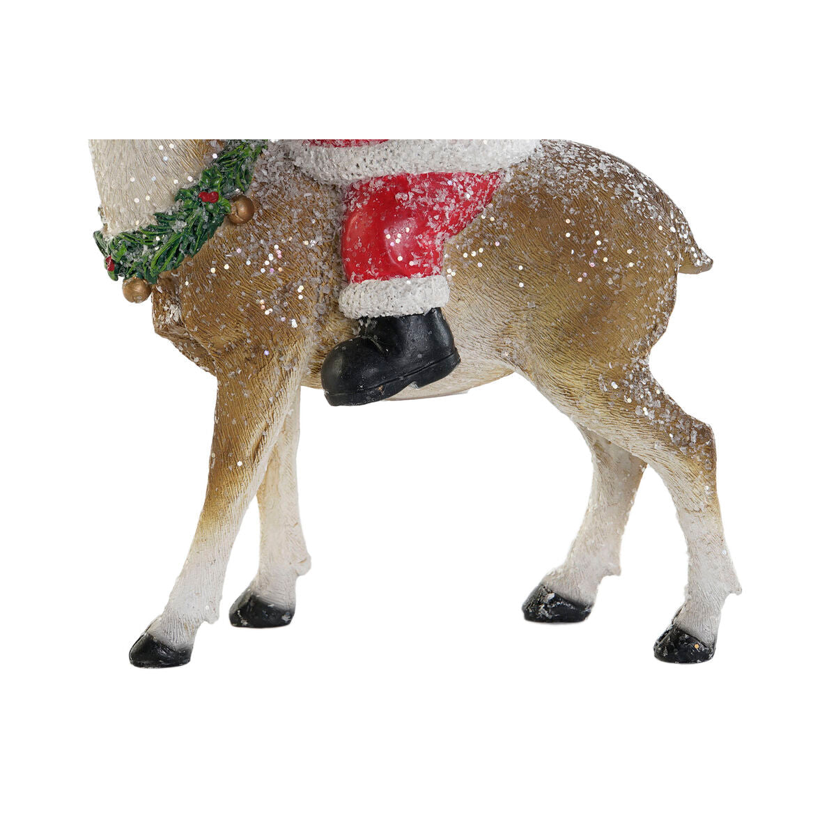 Christmas Ornament DKD Home Decor Multicolor Reindeer 17.5 x 9 x 23 cm (2 Units)