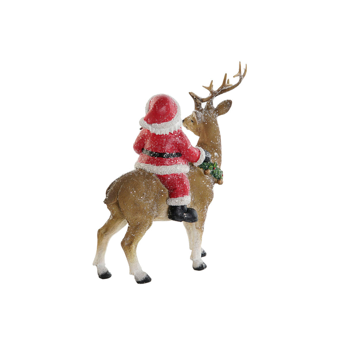 Christmas Ornament DKD Home Decor Multicolor Reindeer 17.5 x 9 x 23 cm (2 Units)