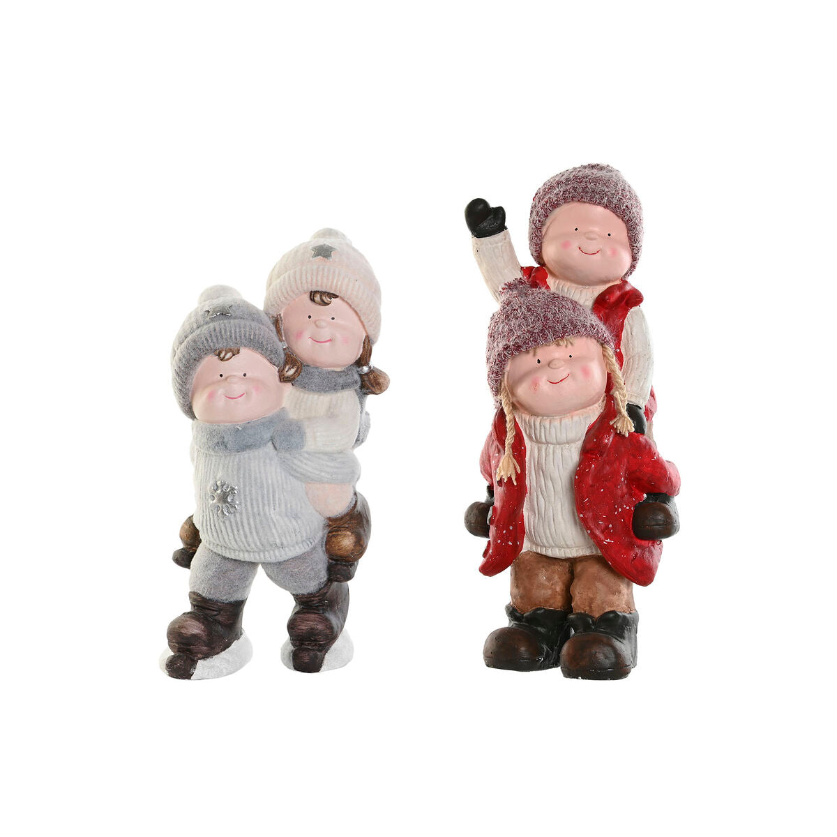 Christmas Ornament DKD Home Decor Multicolor Boys 18.5 x 22 x 51 cm (2 Units)