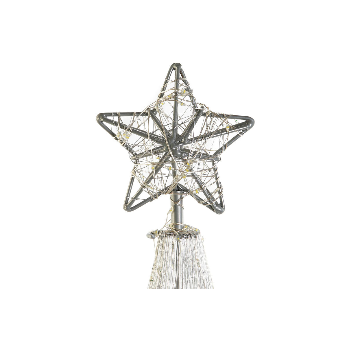 DKD Home Decor Christmas Ornament, Silver, 25 x 25 x 60 cm