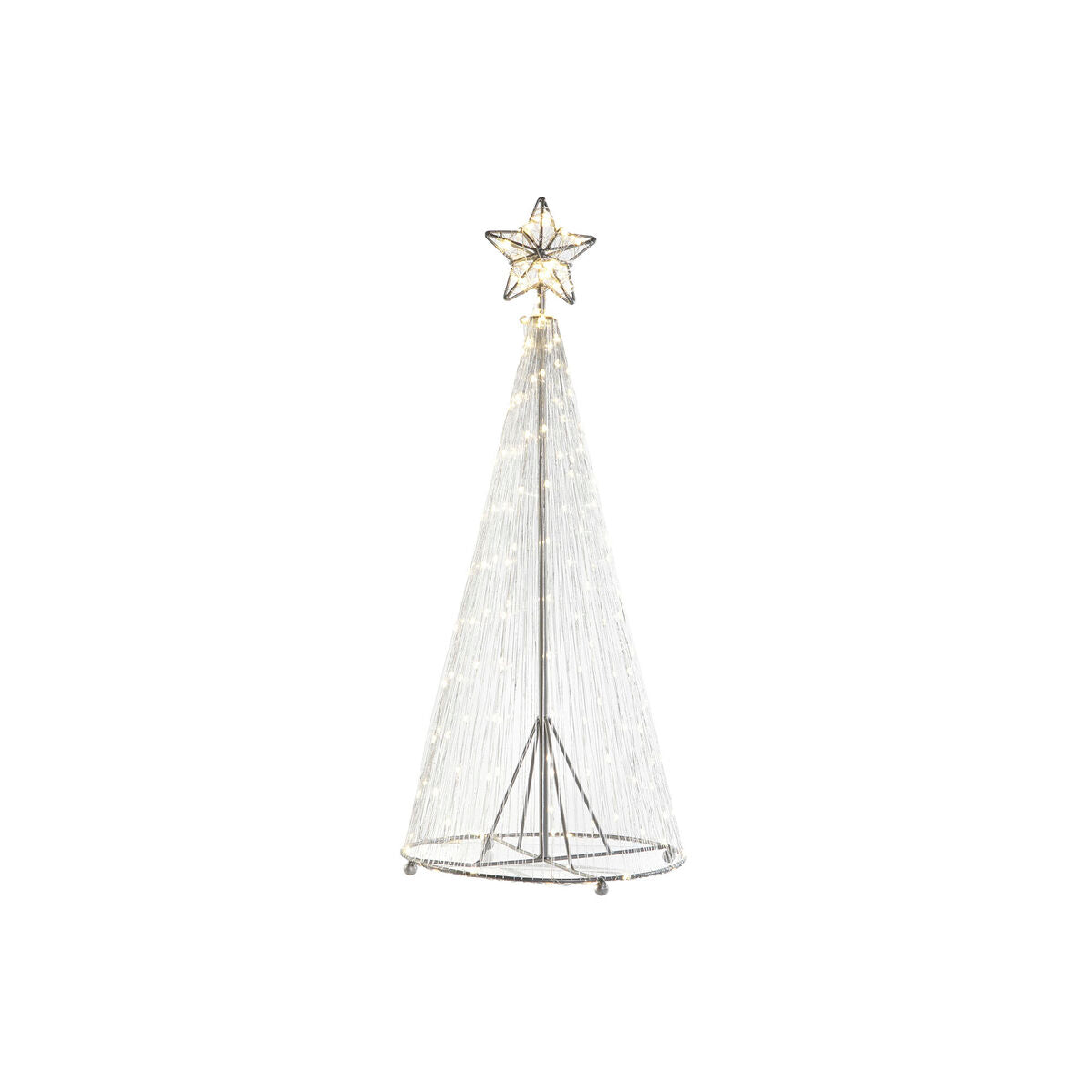 DKD Home Decor Christmas Ornament, Silver, 25 x 25 x 60 cm