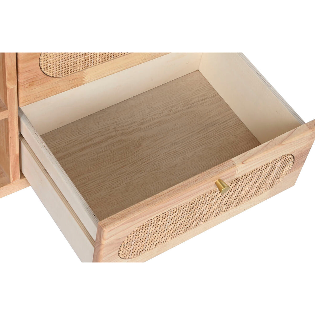 Móvel de TV DKD Home Decor Natural Metal Madeira da borracha 120 x 30 x 48 cm