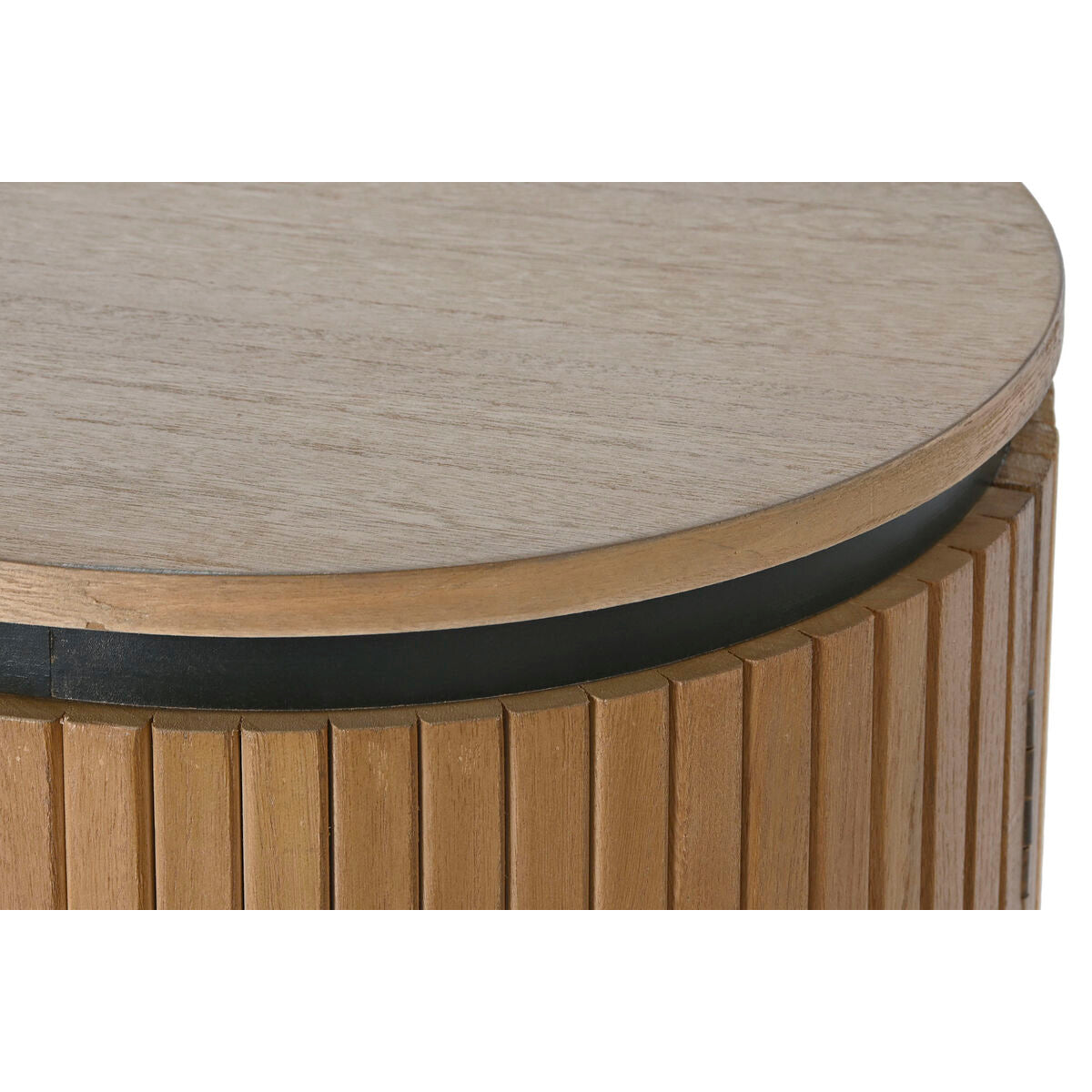 Móvel de TV Home ESPRIT Preto Natural Metal Madeira de paulónia 180 x 40 x 55 cm