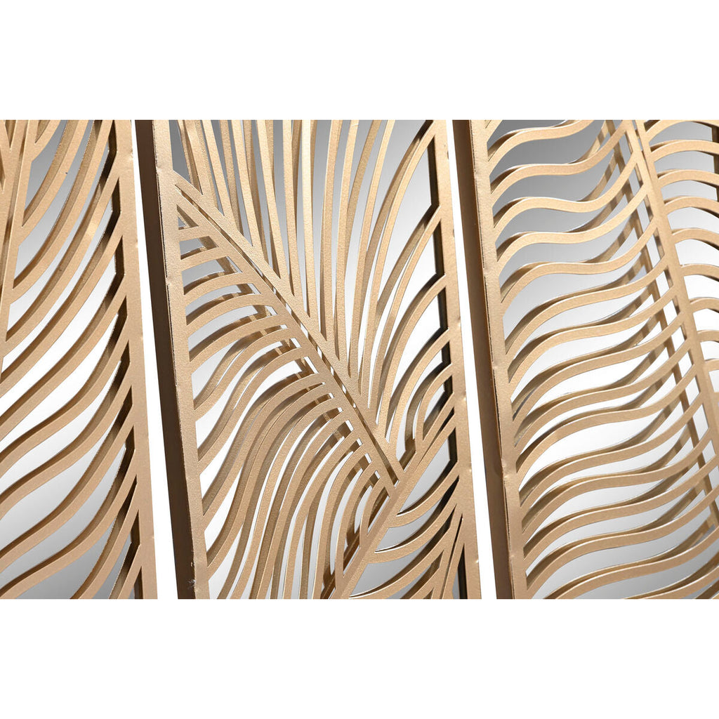 ESPRIT Home Wall Decor, Gold Plant Leaf, 72 x 1.5 x 68 cm