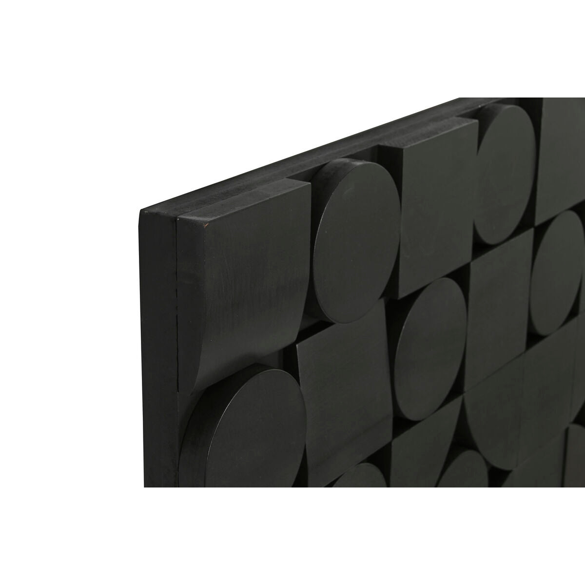 Decoración de pared ESPRIT Home, diseño abstracto moderno negro, 81 x 3,8 x 117 cm