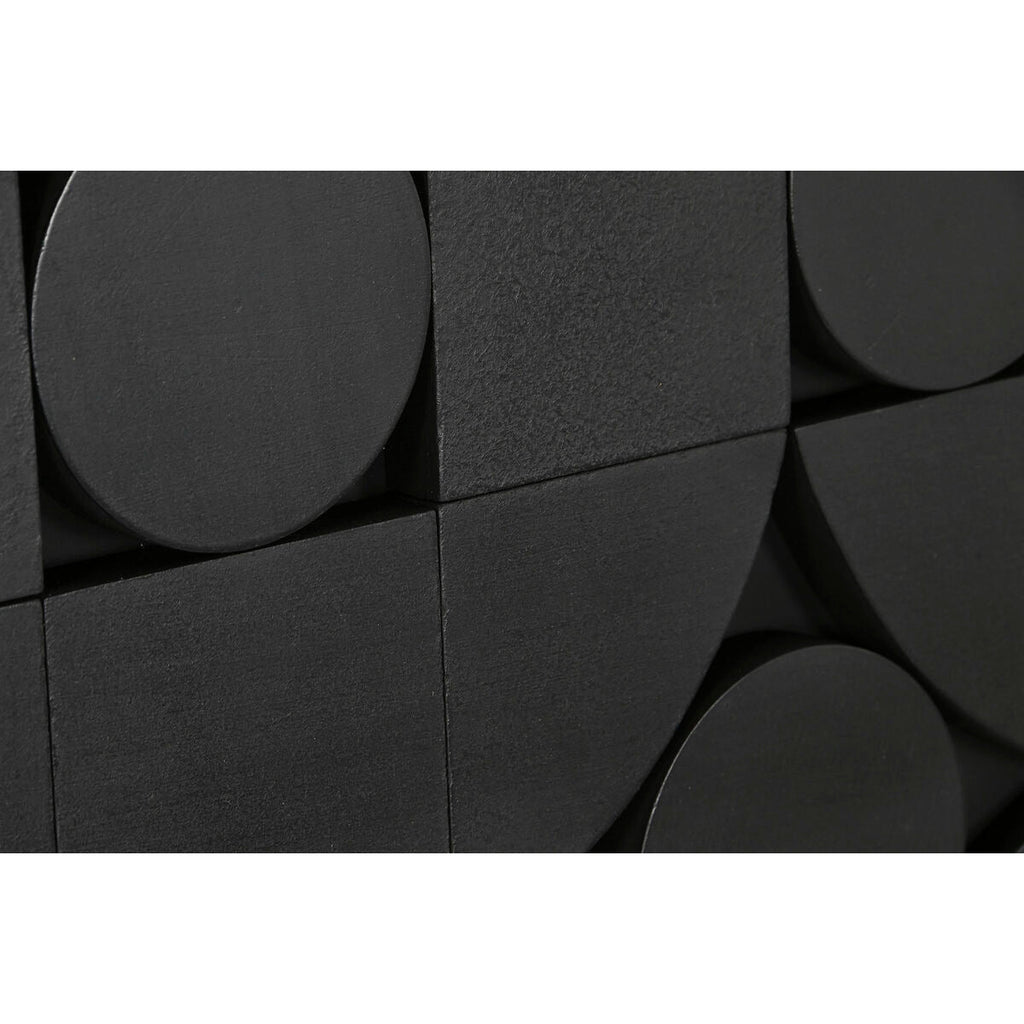 Decoración de pared ESPRIT Home, diseño abstracto moderno negro, 81 x 3,8 x 117 cm