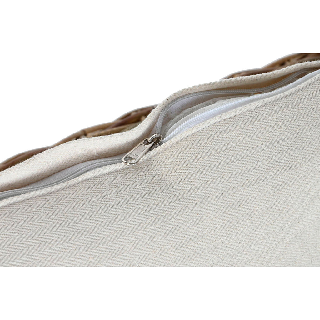 Sofá de jardín ESPRIT Home, blanco y marrón, ratán natural, 174 x 88 x 69 cm