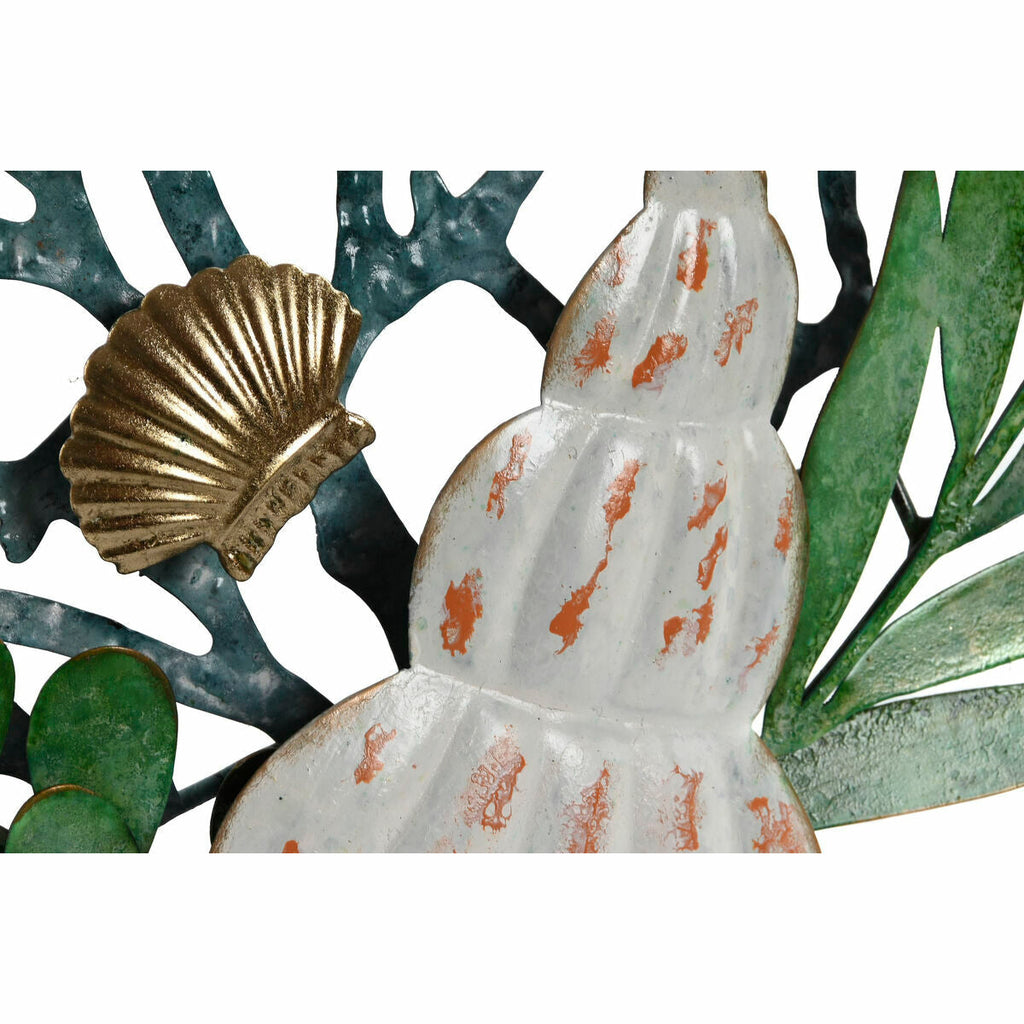 Decoración de pared ESPRIT Home, Azul Dorado Mediterráneo, 55 x 4 x 48 cm (2 unidades)