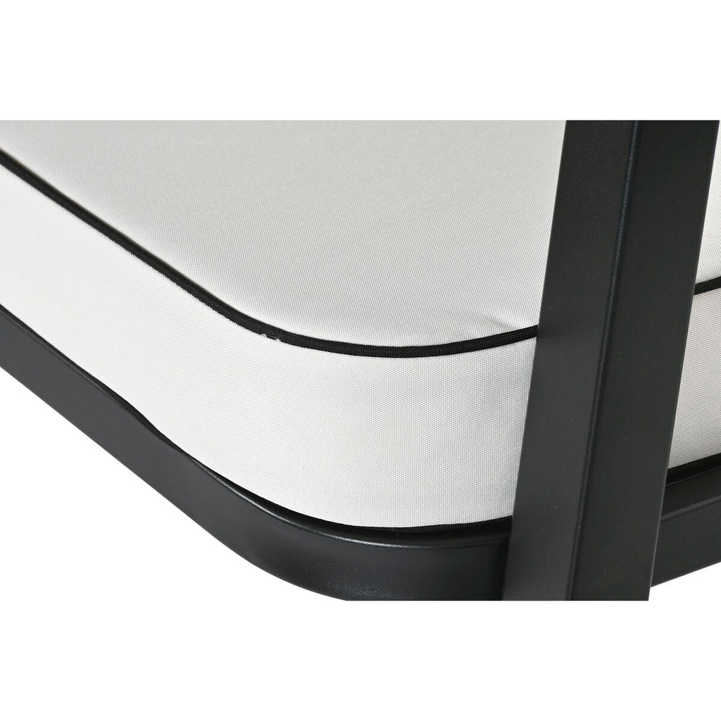 Móveis de jardim Home ESPRIT Branco Preto 123 x 66 x 72 cm 123 x 66 x 74 cm (4 Peças)