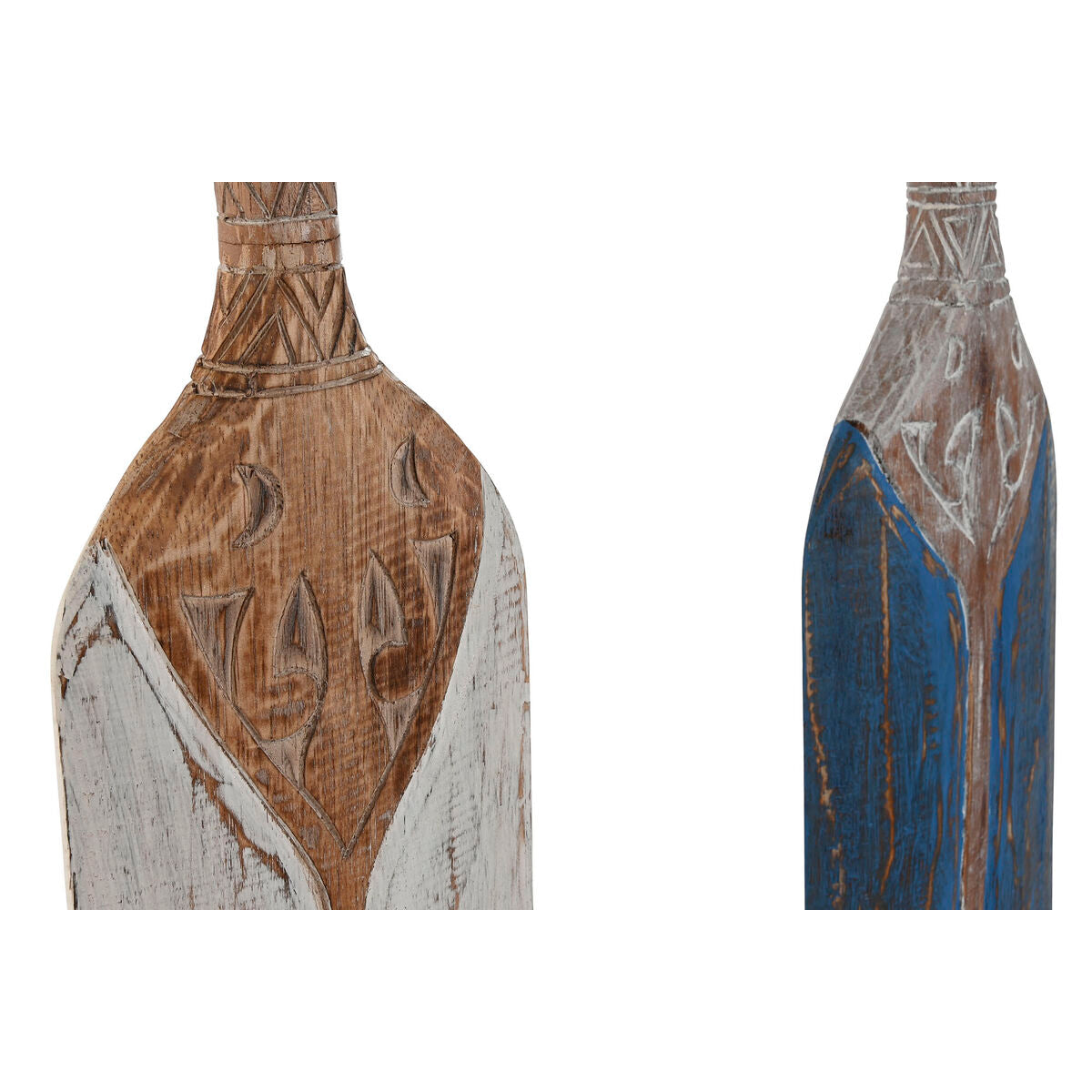 ESPRIT Home Wall Decor Blue White Mediterranean Paddle 17 x 4 x 100 cm (2 Units)