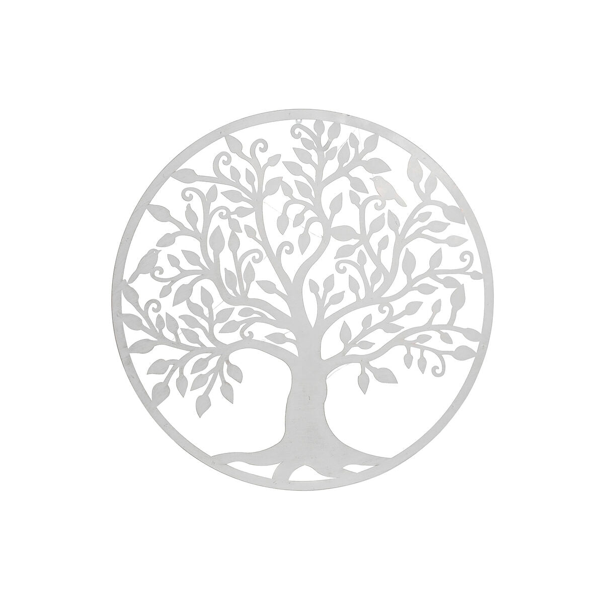 ESPRIT Decoración de pared para el hogar Árbol de cabaña blanco 99 x 2 x 99 cm