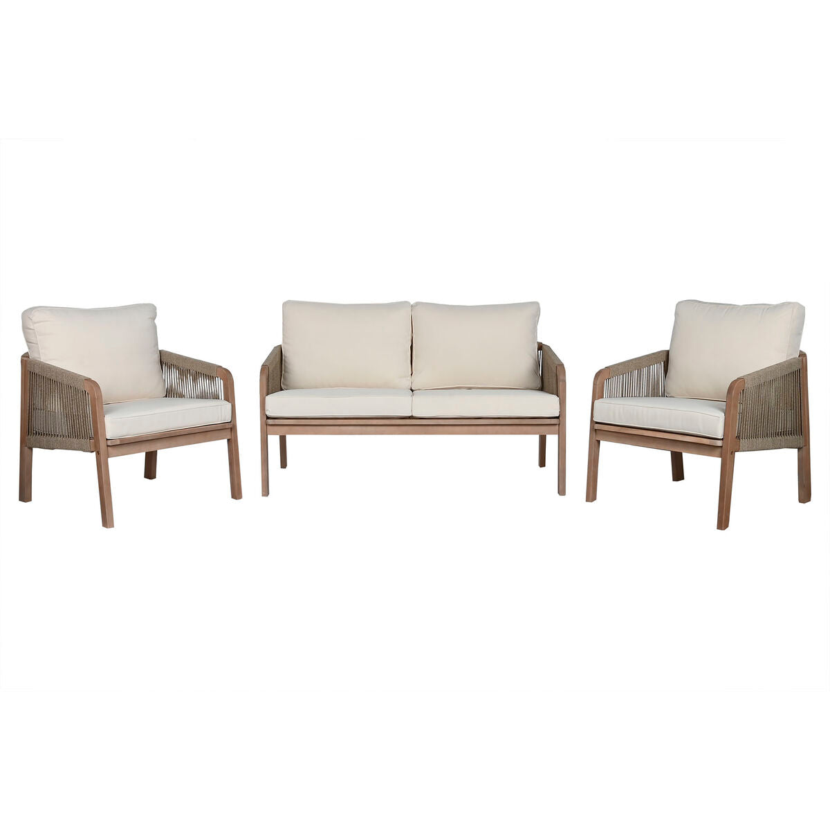 Móveis de jardim Home ESPRIT Castanho 138 x 79 x 83 cm 138 x 79 x 65 cm (4 Peças)