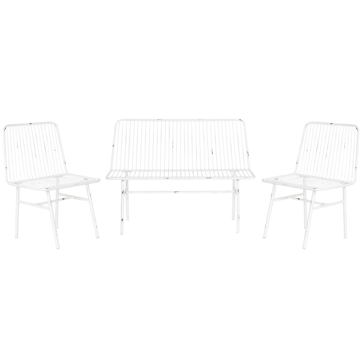 ESPRIT Home Garden Furniture, White, 115 x 53 x 83 cm (4 Pieces)