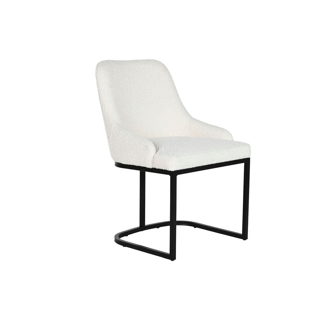 Cadeira de Sala de Jantar Home ESPRIT Branco Preto 54 x 61 x 82,5 cm