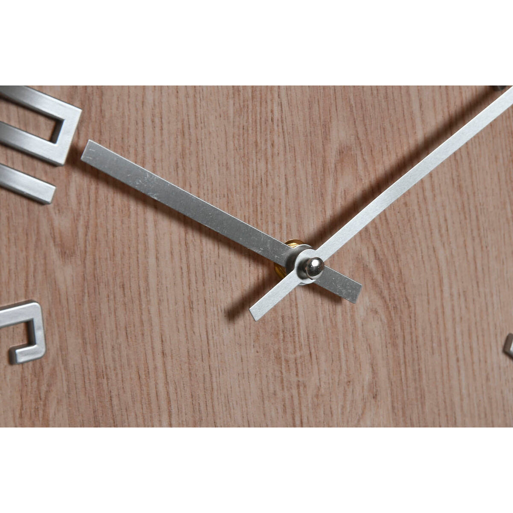 Relógio de Parede Home ESPRIT Branco Dourado Prateado PVC 30 x 4 x 30 cm (2 Unidades)