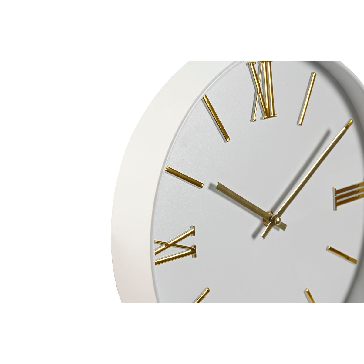 Reloj de pared ESPRIT Home, PVC blanco y dorado, 30 x 4 x 30 cm (2 unidades)