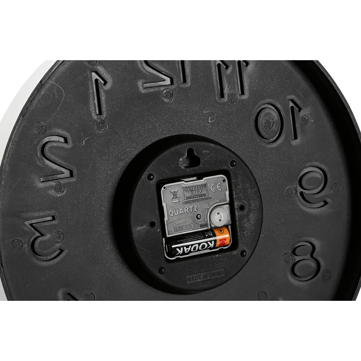 Relógio de Parede Home ESPRIT Azul Branco Cor de Rosa Mostarda PVC 30 x 4 x 30 cm (3 Unidades)