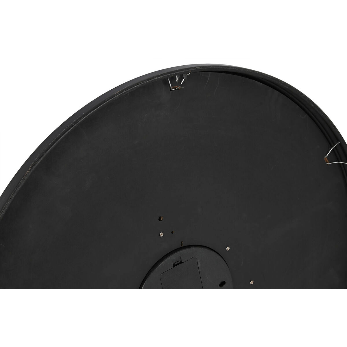 Home ESPRIT Wall Clock, Black Gold, Natural Crystal, Iron, Vintage, 67 x 9 x 67 cm