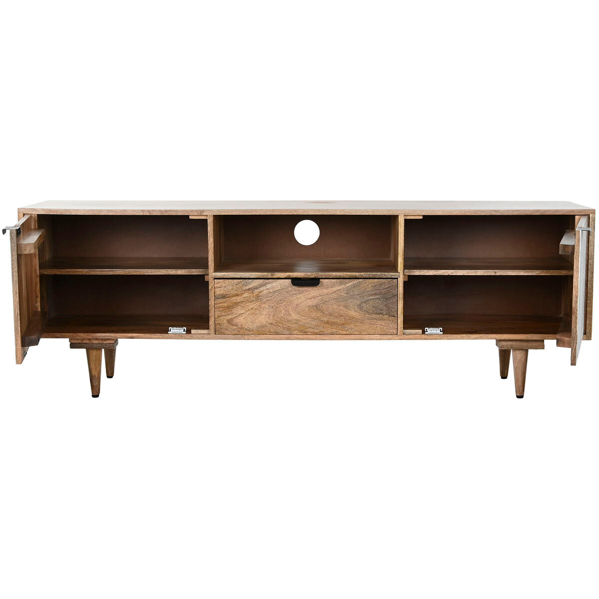 Móvel de TV Home ESPRIT Branco Madeira de mangueira 160 x 41 x 55 cm