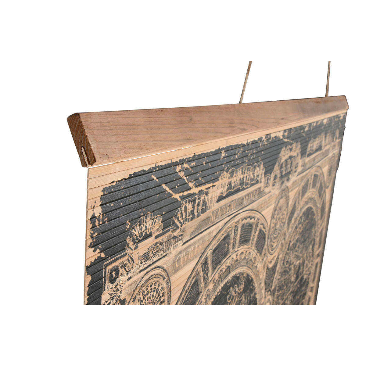 ESPRIT Home Wall Decor, Black Natural World Map, 149 x 2 x 105 cm