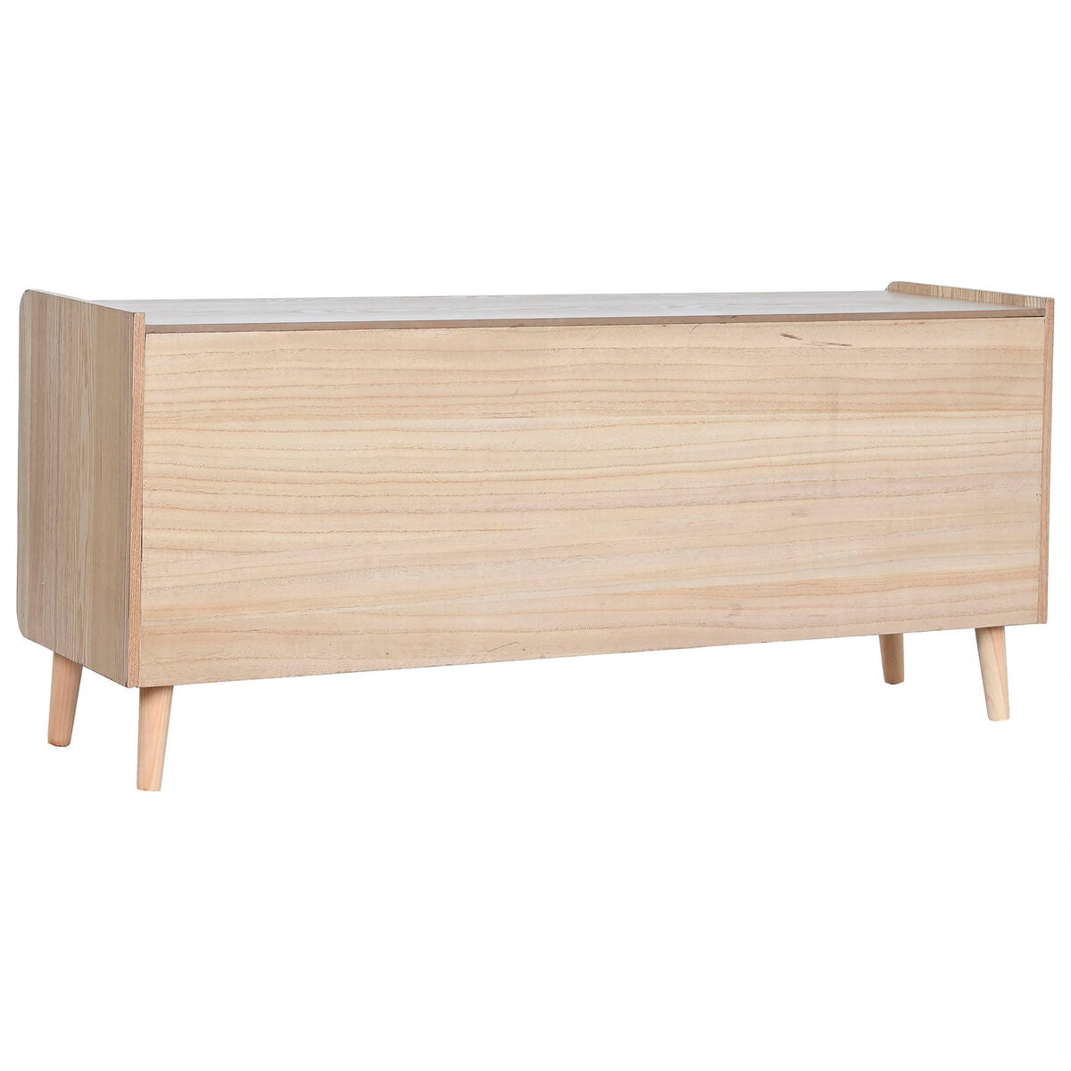 Móvel de TV Home ESPRIT Natural Rotim Madeira de paulónia 120 x 35 x 54 cm