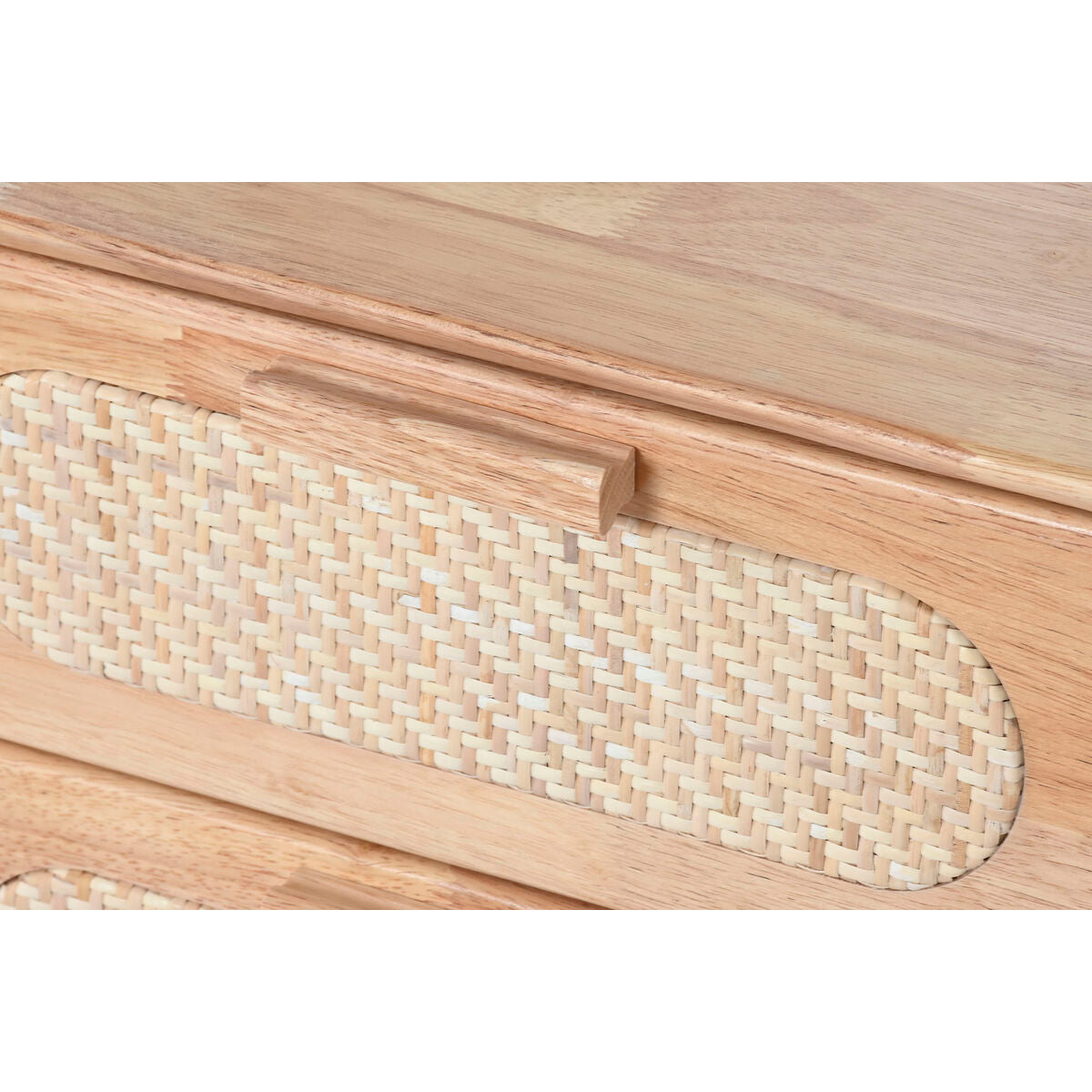 Móvel de TV Home ESPRIT Natural Metal Madeira da borracha 120 x 30 x 48 cm