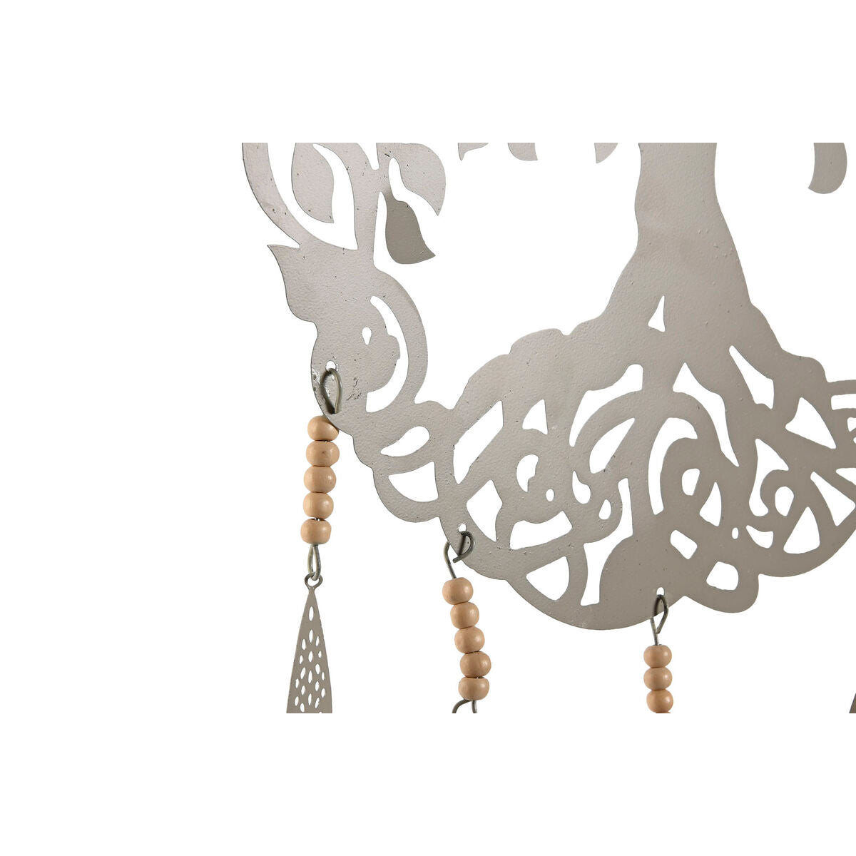 ESPRIT Home Hanging Decoration Blue White Gray Pink Iron Tree 33 x 1 x 77 cm (4 Units)