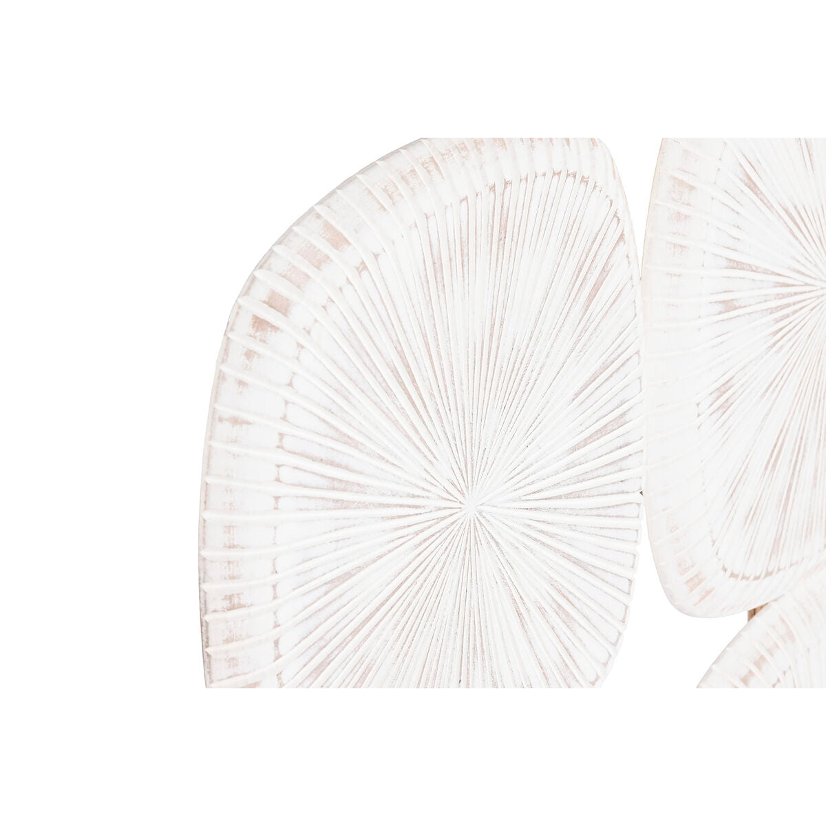 Decoración de pared ESPRIT Home, blanco moderno, acabado envejecido, 89 x 2,5 x 89 cm