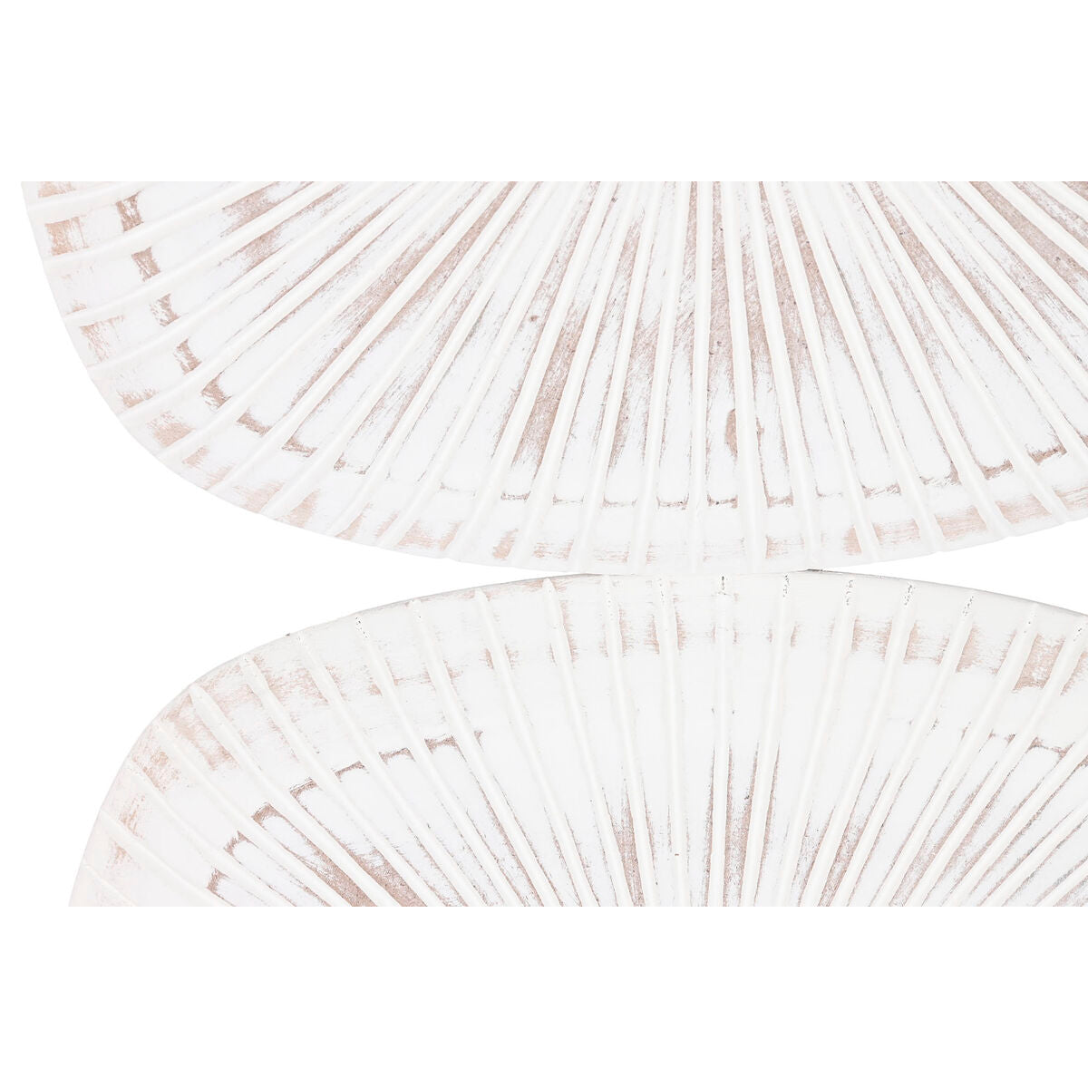 Decoración de pared ESPRIT Home, blanco moderno, acabado envejecido, 89 x 2,5 x 89 cm