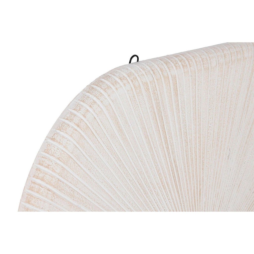 Decoración de pared ESPRIT Home, blanco moderno, acabado envejecido, 89 x 3 x 89 cm