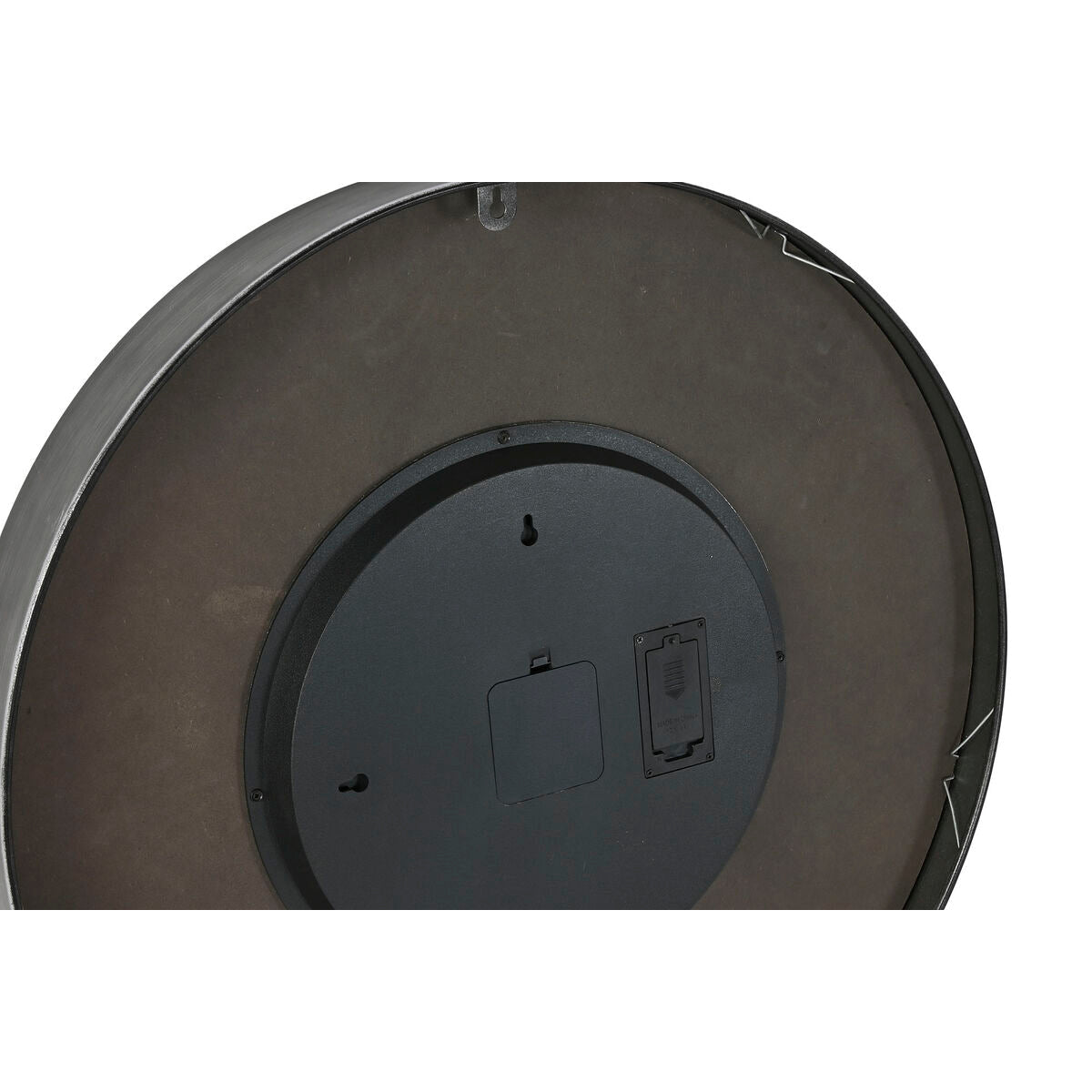 Relógio de Parede Home ESPRIT Preto Metal Cristal 60 x 8 x 60 cm