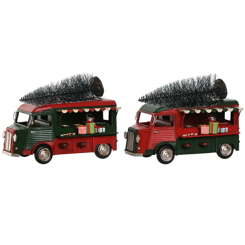 Christmas Decoration Home ESPRIT Red Green 26 x 14.5 x 20 cm (2 Units)