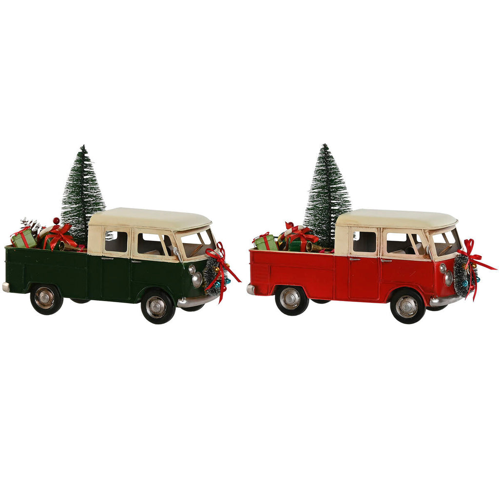 Christmas Decoration Home ESPRIT Red Green 26.5 x 12 x 19 cm (2 Units)