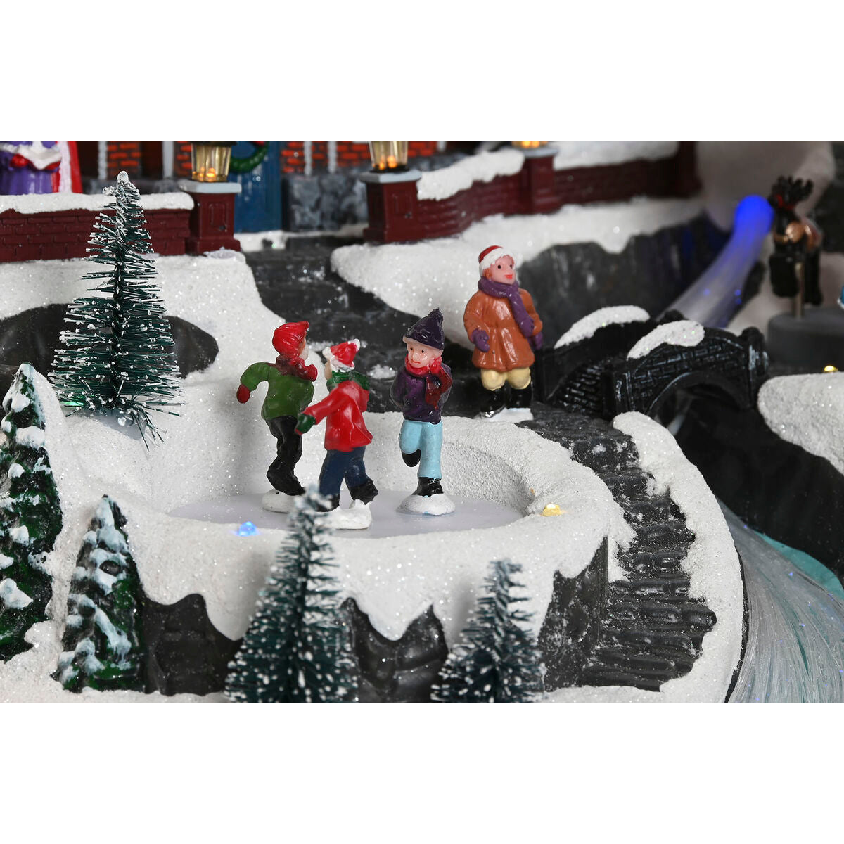 Adorno Natalício Home ESPRIT Multicolor Musical 33 X 31 X 38 cm